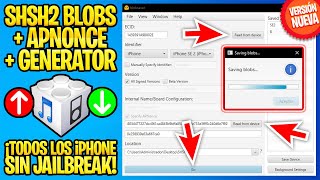 TUTORIAL 3 CLICKS ✅ ¡BAJA DE iOS Guarda AHORA tus SHSH en cualquier iPhoneiPad BlobSaver 3 [upl. by Assin]