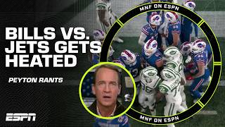 Bills vs Jets GETTING CHIPPY 😮 Bills penalty winds up in missed FG 👀 Peyton RANTS  ManningCast [upl. by Meunier]