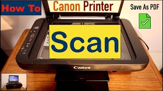 How To Scan A Document In Canon Printer [upl. by Ahsinak]