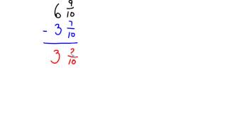 add amp subtract fractions and mixed numbers with like denominators [upl. by Namrac]