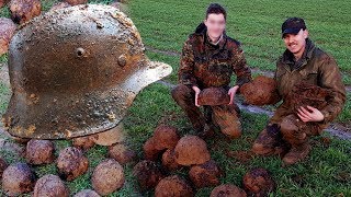 Metal Detecting WW2  SO MANY GERMAN HELMETS FOUND  HUGE WWII DUMP DISCOVERED   PART 7 [upl. by Turino]