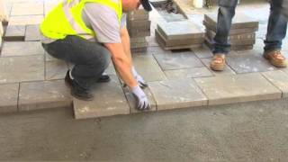 How to Install Belgard Pavers Step 8  How to Lay Interlocking Concrete Pavers [upl. by Shara516]