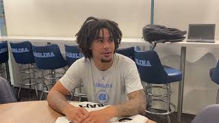 UNC Basketball Elliot Cadeau BlueWhite Scrimmage Interview [upl. by Hancock]