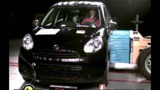 NISSAN MICRA CRASH TEST [upl. by Eikcaj]