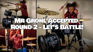 Dave Grohl VS Nandi Bushell EPIC Drum Battle  Dead End Friends  Them Crooked Vultures  Checkmate [upl. by Nosredna]