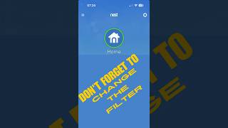How to Reset Filter Reminder Nest App shorts [upl. by Releyks]