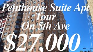 New York City Apartments E 8th amp 5th Ave Penthouse Ste 3 bed 2 bath 27000 [upl. by Matlick67]