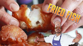 Insane Crispy Fried Fish  Kibbeling  HappyChef [upl. by Acissaj736]