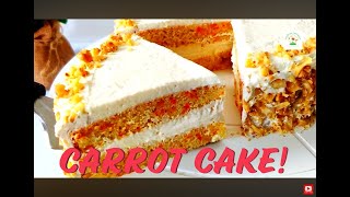 How to Make Perfect Carrot Cake with Cream Cheese Frosting [upl. by Elacim575]