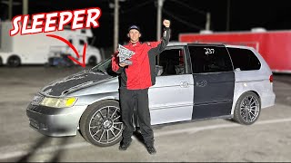 Ultimate Sleeper Minivan Enters Its First Competition Drag Race [upl. by Sheri]