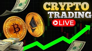 LIVE TRADING CRYPTO amp FOREX  DindahadeTrading trading crypto bitcoin [upl. by Fitalludba]