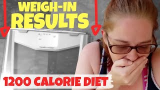 Weightloss Update  1200 Calorie Diet Results In A Month  July Weightloss Update  WeighIn Results [upl. by Hgielrac]