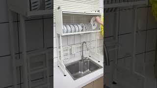 Over The Sink Dish Drying Rack Multifunctional Dish Rack for OverSink Use [upl. by Danella]