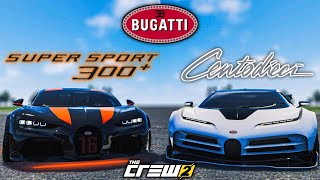 THE CREW 2  Bugatti Chiron Super Sport 300 vs Bugatti Centodieci [upl. by Arobed94]