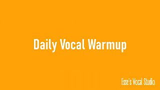 Daily Vocal Warmup 2 [upl. by Hobey]