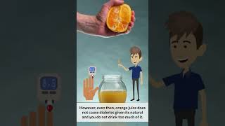 Can Orange Juice Cause Diabetes shorts medical diabetes facts health [upl. by Murray995]