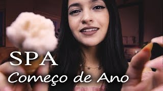 ASMR SPA RELAXANTE 🎉 Cuidando de Você Máscara Facial Massagem nas Costas Hidratação de Cabelo [upl. by Northway355]