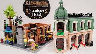 Building the LEGO Boutique Hotel 2022 Modular Building [upl. by Ijuy]