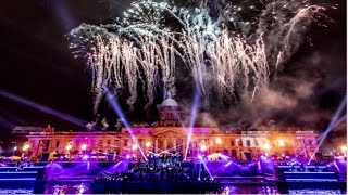 🔴 2024 IRELAND DUBLIN NEW YEAR FIREWORKS AND COUNTDOWN HAPPY NEW YEAR [upl. by Amzu]