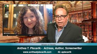 Anthea T Piscarik Actress Author Screenwriter featured on the talk show Briggs on Books [upl. by Aisela]