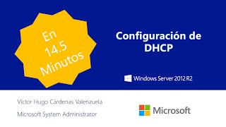 Configuración de DHCP en Windows Server 2012 R2 [upl. by Aenneea]