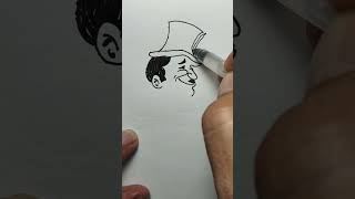 MAN SMILING part 02 drawing art manface artdrawing youtubeshorts ytvideo subscribemychannel [upl. by Lashond848]