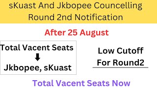 Skuast Nd Jkbopee Round 2nd Councelling Update Jahangir Says [upl. by Leclair192]