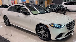 2022 Mercedes SClass S 500 4Matic Sedan  2022 SClass Luxury Sedan VISUAL REVIEW 4K [upl. by Itida43]