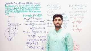 absolute potential energy class 11 absolute gravitational potential energy chapter work and energy [upl. by Anma]