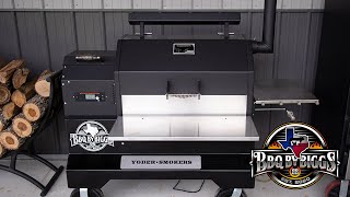 New Yoder Smoker YS640s With Competition Cart  Black on Black [upl. by Analiese237]