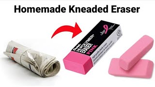 How to make Kneaded Eraser at homeDIY Eraser homemade Kneaded Eraser Moldable Eraser with paper🗞️ [upl. by Aubrey]