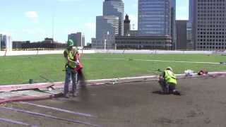 Target Center Green Roof Media Installation [upl. by Harak]