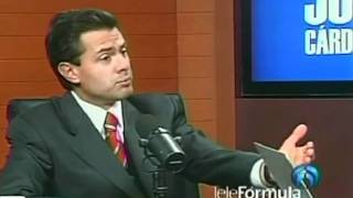 Peña Nieto Entrevista con Jose Cardenas en Teleformula [upl. by Oninotna561]