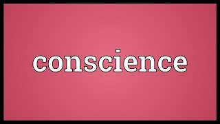 Conscience Meaning [upl. by Ellenad]