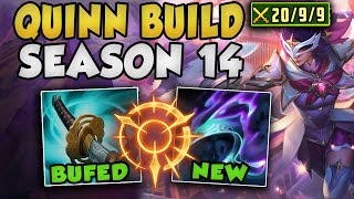 RANK 1 QUINN SHOWS YOU HOW TO BUILD QUINN TOP IN SEASON 14 LETHALITY OP [upl. by Akcemat]