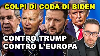 LA PROVOCAZIONE DEGLI ATACMS e delle mine antiuomo contro Trump contro Putin e contro l’Europa [upl. by Aehta]