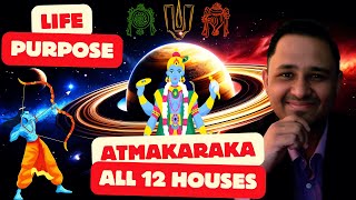 ATMAKARAKA in all the 12 Houses of a Horoscope  Unlocking Your Souls Path atmakaraka [upl. by Nnaed]