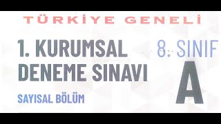 BİLFEN KURUMSAL DENEME ÇÖZÜMÜ [upl. by Akinihs]