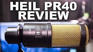 Heil PR40 Dynamic Mic Review  Test [upl. by Tillinger]