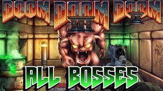 Doom 1  2  3  DLC  All Bosses  Endings [upl. by Craven907]