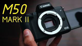 Canon EOS M50 Mark II  Unboxing and First Look Hindi [upl. by Anoit]