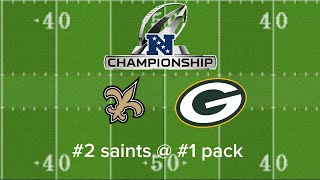 Ep 12 NFC Championship game saints  packers [upl. by Sheppard]