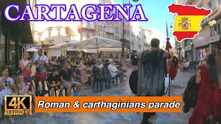 Cartagena Romans and Carthaginians parade Cartagena Columbia murcia costa calida spain [upl. by Cyler]