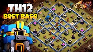 Th12 war base with copy link amp Proof replays Clash of Clans [upl. by Aihsatal]