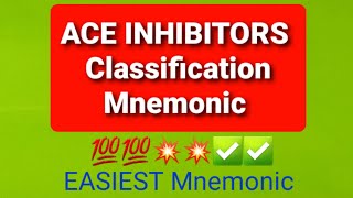 ACE Inhibitors Mnemonic With Easy Trick [upl. by Utica]