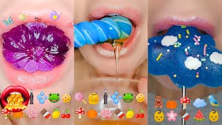 Satisfying ASMR Eating Emoji Food Edited Compilation Mukbang 먹방 [upl. by Petes]