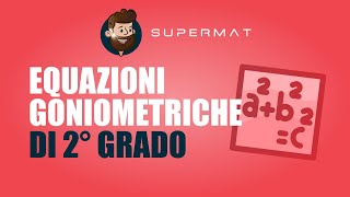 EQUAZIONI TRIGONOMETRICHE di Secondo Grado Riconducibili a Elementari  Esercizi Svolti [upl. by Oly]