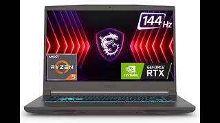 MSI THIN GAMING LAPTOP A15 AMD Ryzen 5 Hexa Core 7535HS [upl. by Laverne]