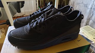 Nike Air Max Terrascape 90 blackblue unboxing [upl. by Yracaz247]