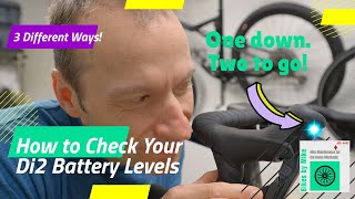 3 Ways to Check 12speed Shimano Di2 Battery Levels DuraAce Ultegra amp 105 Models [upl. by Morel]